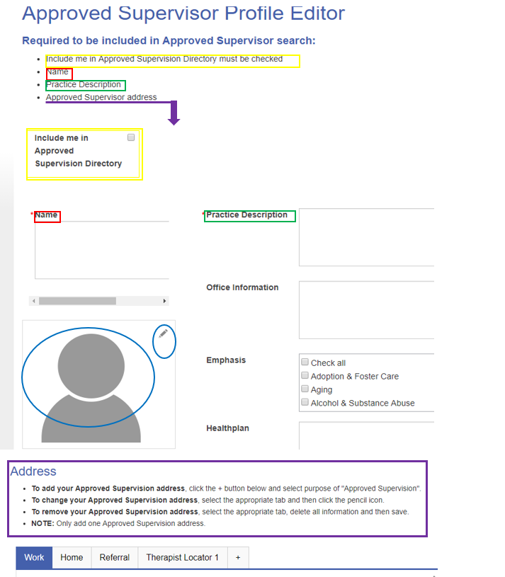 Why am I not listed on the Approved Supervisor Directory? AAMFT